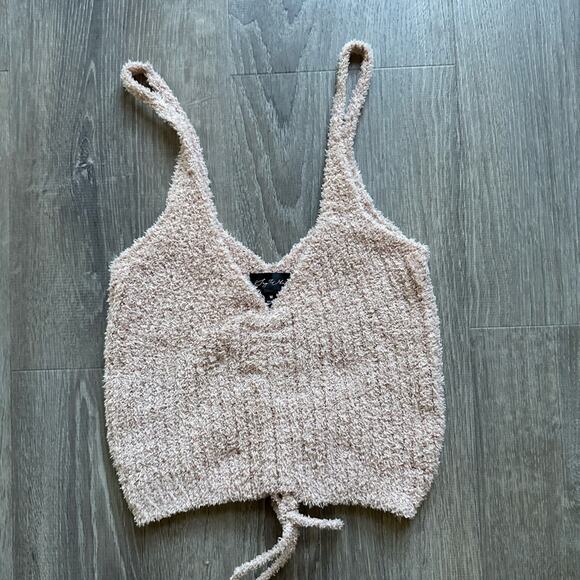 Say What? Soft Beige/ Pink Camisole - Picture 1 of 3